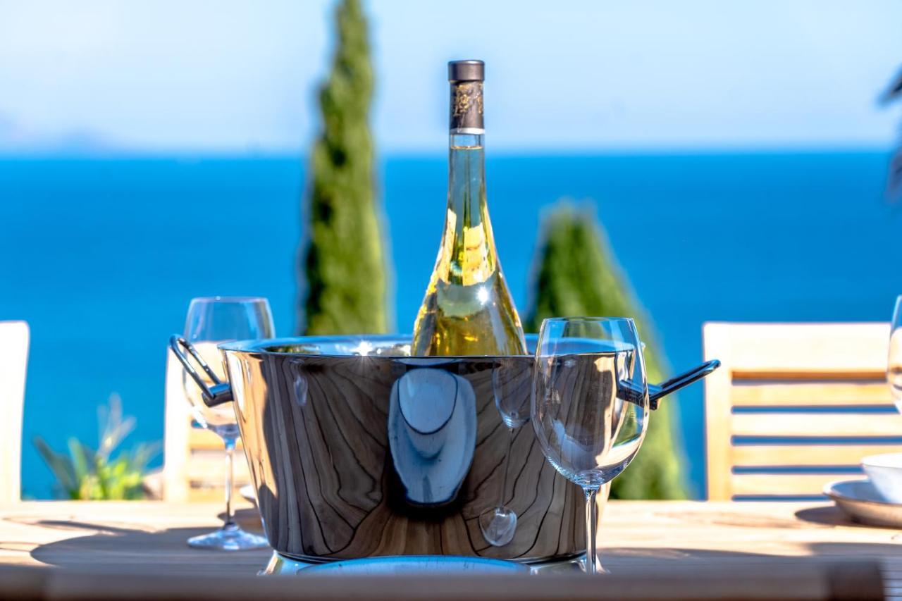 Superbe Villa, Incroyable Vue Mer, Piscine Chauffee, Climatisee Sainte-Maxime Zewnętrze zdjęcie