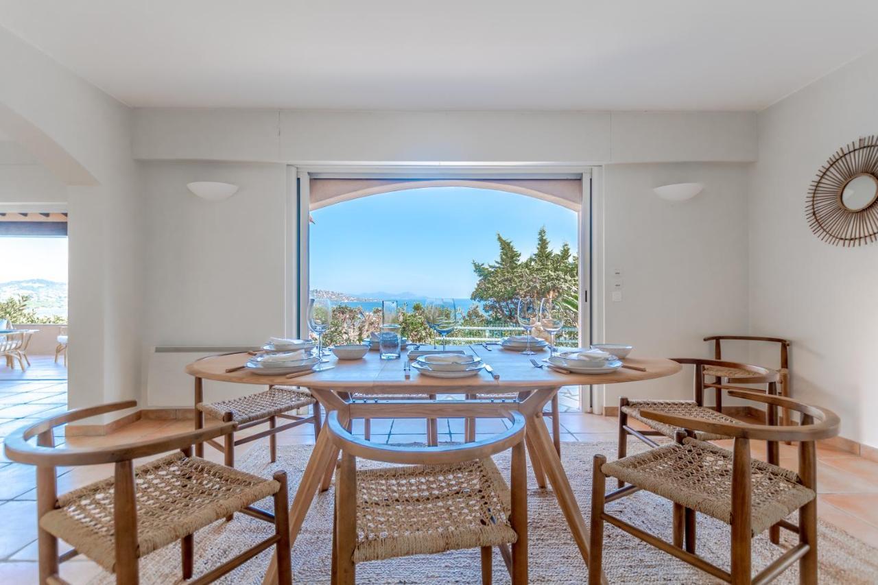 Superbe Villa, Incroyable Vue Mer, Piscine Chauffee, Climatisee Sainte-Maxime Zewnętrze zdjęcie