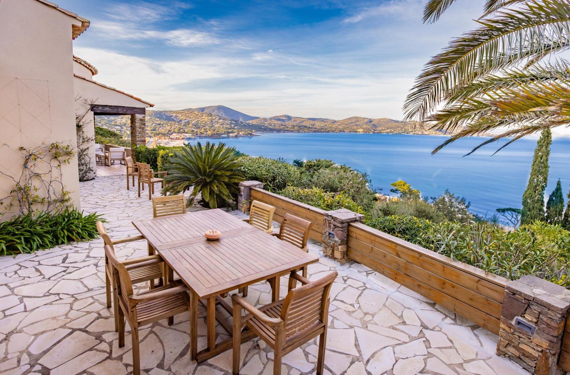 Superbe Villa, Incroyable Vue Mer, Piscine Chauffee, Climatisee Sainte-Maxime Zewnętrze zdjęcie