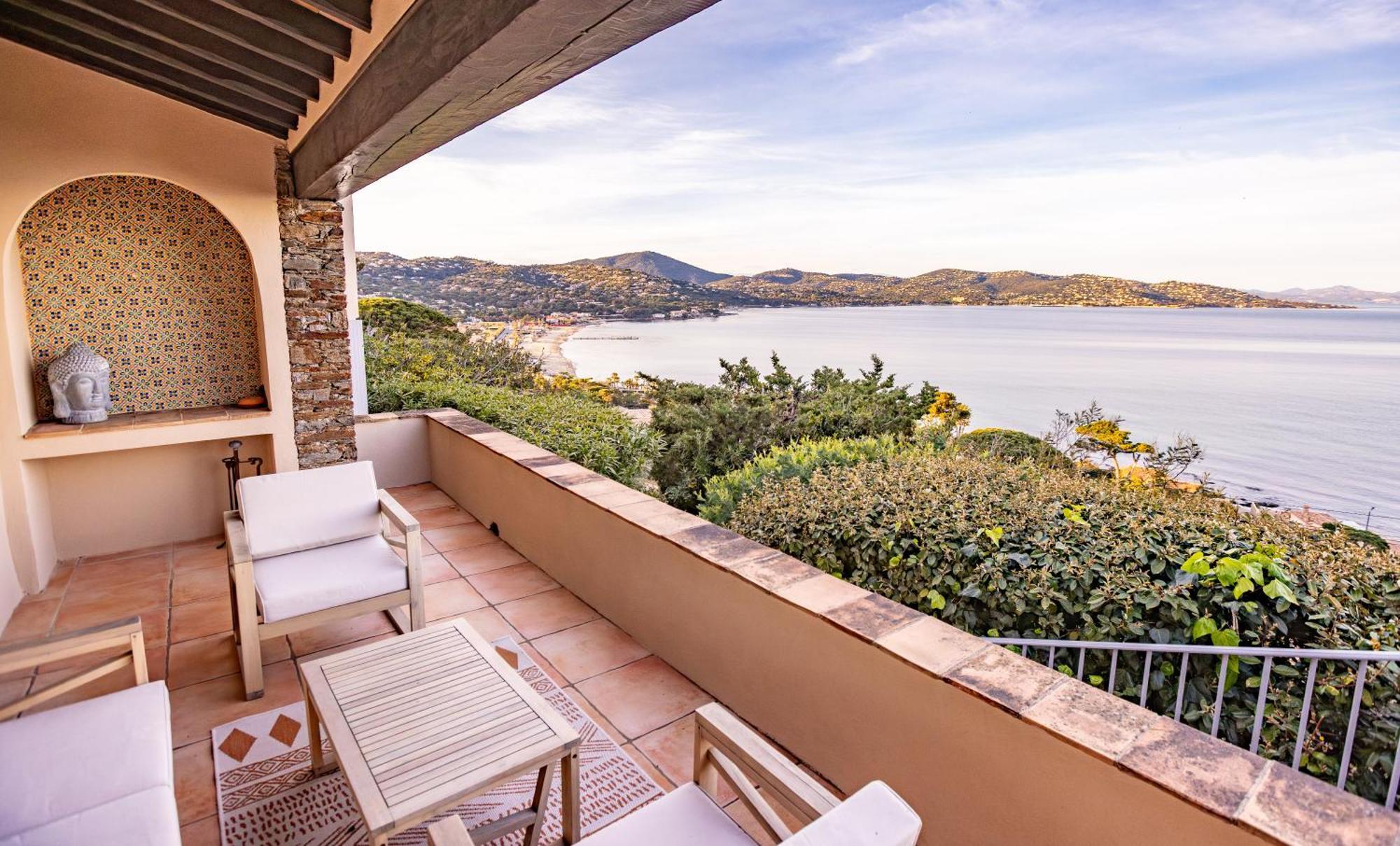 Superbe Villa, Incroyable Vue Mer, Piscine Chauffee, Climatisee Sainte-Maxime Zewnętrze zdjęcie