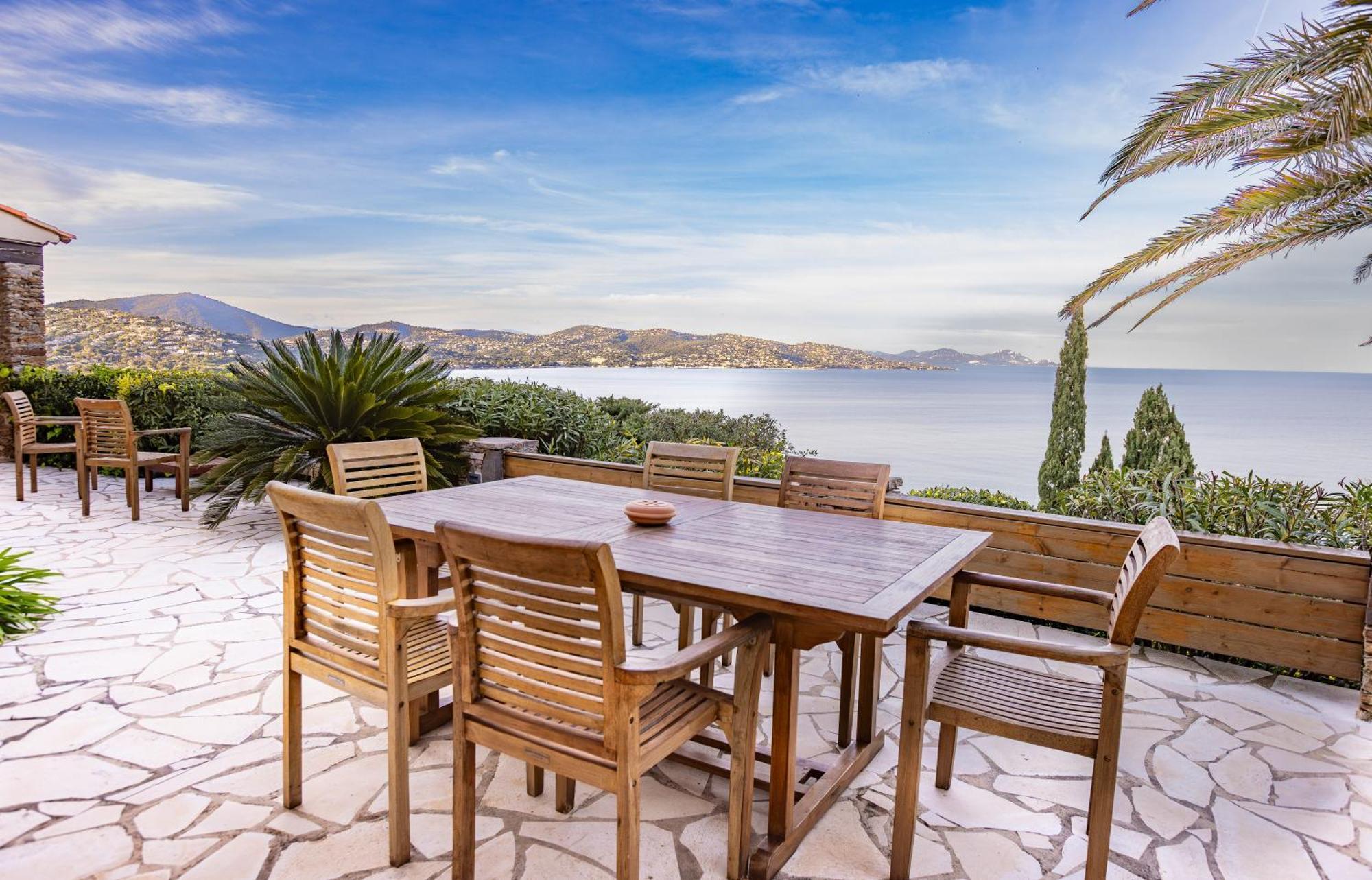 Superbe Villa, Incroyable Vue Mer, Piscine Chauffee, Climatisee Sainte-Maxime Zewnętrze zdjęcie