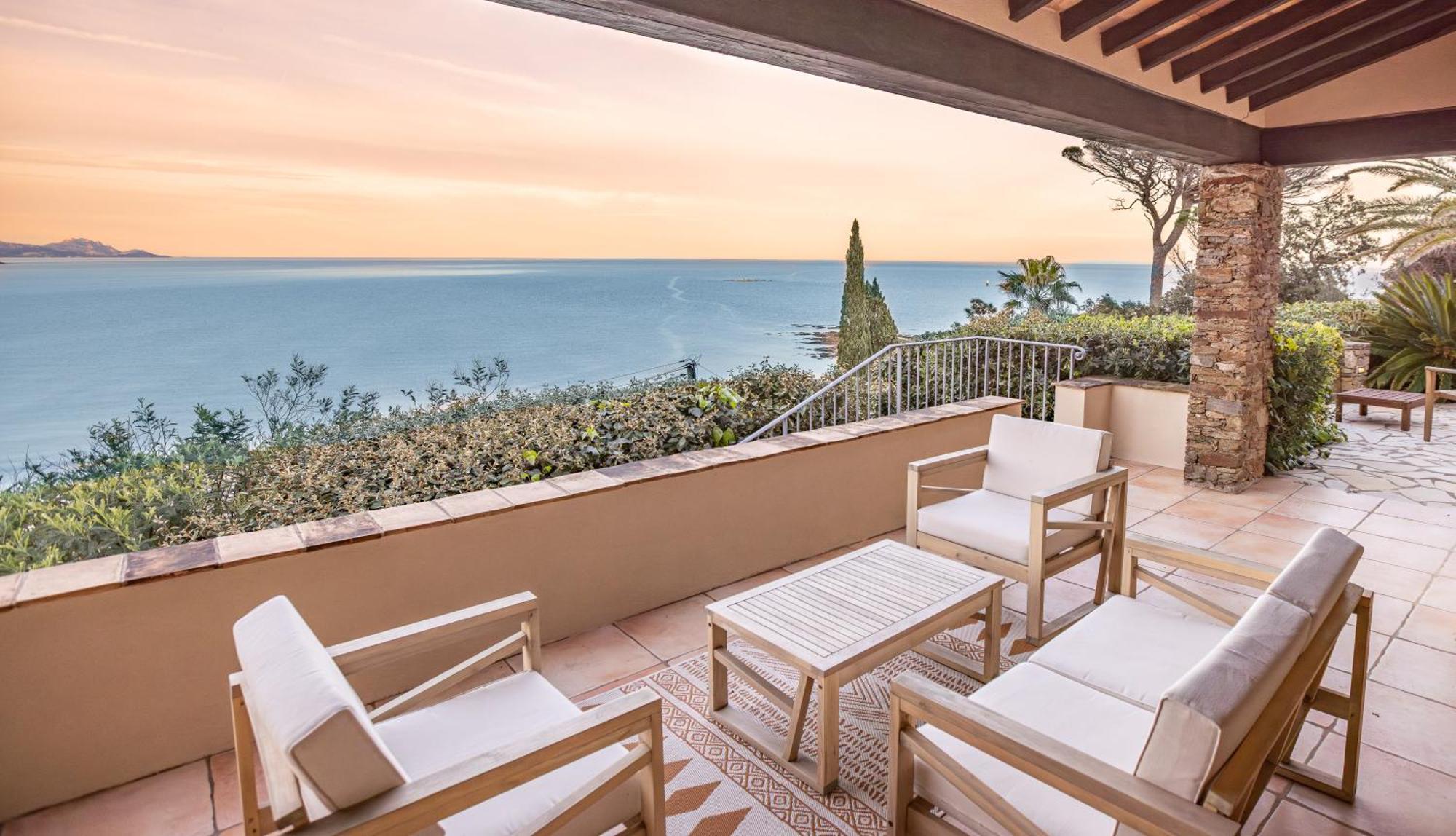 Superbe Villa, Incroyable Vue Mer, Piscine Chauffee, Climatisee Sainte-Maxime Zewnętrze zdjęcie