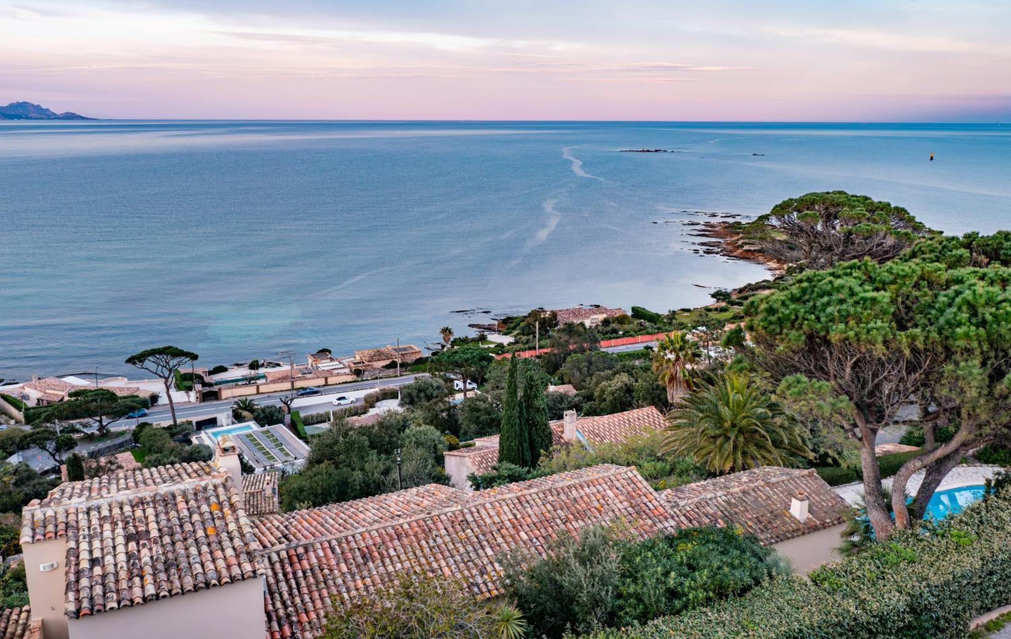Superbe Villa, Incroyable Vue Mer, Piscine Chauffee, Climatisee Sainte-Maxime Zewnętrze zdjęcie