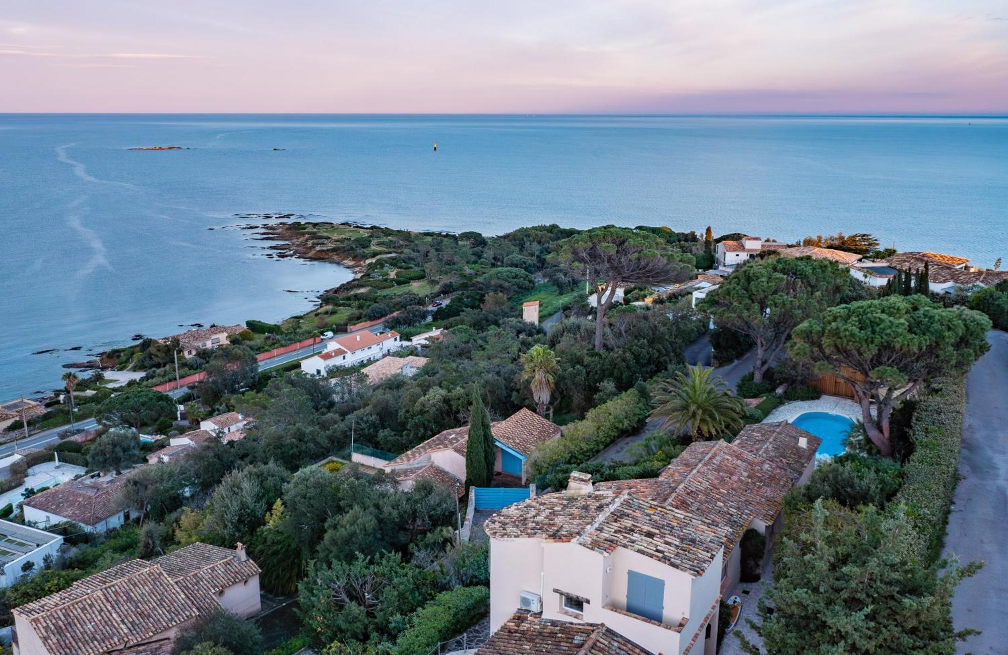 Superbe Villa, Incroyable Vue Mer, Piscine Chauffee, Climatisee Sainte-Maxime Zewnętrze zdjęcie